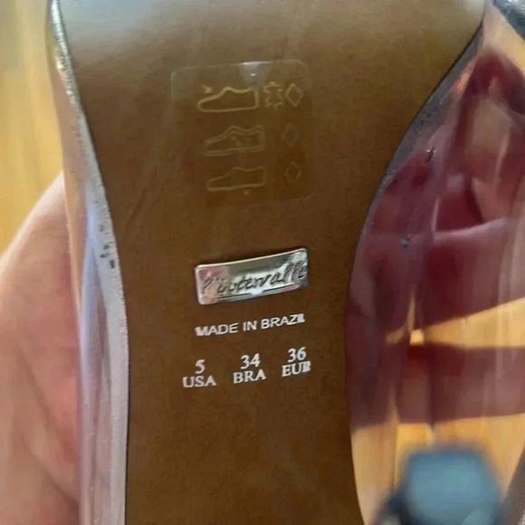 L’intervalle clear and silver heels cinderalla pumps - Picture 7 of 8